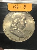 1961-D FRANKLIN 1/2 DOLLAR