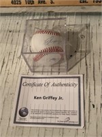 KEN GRIFFEY JR. SIGNED BASEBALL IN CASE