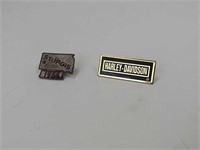 Sturgis 1984 and Harley Davidson pins