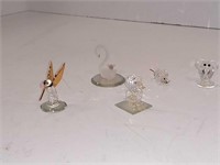 5 crystal miniatures
