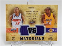 589/600 2010 UD VS. Material Raja Bell/Kobe Bryant