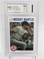 1997 Mickey Mantle Worn Jersey BCCG Mint 10 #61