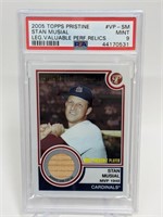 2005 Topps Pristine Stan Musial PSA Mint 9 Relic