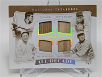 3/3 Lajoie/Wagner/Huggins/Crawford Relic Materials