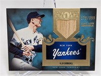 178/399 2011 Tier One Lou Gehrig Relic Material