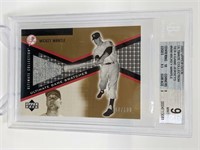 148/199 2002 UD Game Used Mickey Mantle Beckett 9