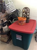 Lot of Gardening Supplies and Decorations