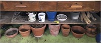 Large Lot of Clay Planters and Flower Pot