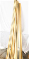 (Lot of 25) Light Color 78" Bamboo Trim Pieces