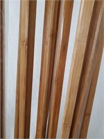 (Lot of 16) Dark Color 78" Bamboo Trim Pieces