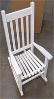 (Lot of 1) Childrens Rocking Chair (White)