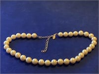 KJL Signed Pearl Necklace