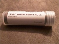 WHEAT PENNY ROLL 50 -  SOLID DATES