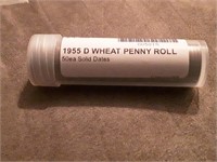 WHEAT PENNY ROLL LOT OF 50 - 1955D SOLID DATES