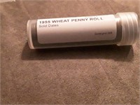 1955 WHEAT PENNY ROLL 50EA SOLID DATES