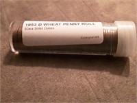WHEAT PENNY ROLL 50EA SOLID DATES 1953D