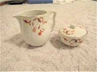Jewel T Small Water Pitcher & Covered Dish Autumn