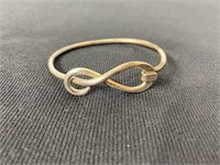 Sterling Knot Style Bangle Bracelet 17.6g - 8 1/4"