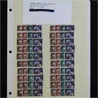 GDR Stamps #85-88 Used 20 sets CV $340