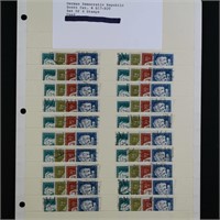 GDR Stamps #B17-B20 Used 20 sets CV $530