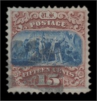 US Stamps #118 Used Type I nibbed perfs CV $800