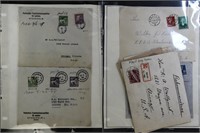 Sweden & Norway Stamps 30+ Covers 1930s-1940s to U