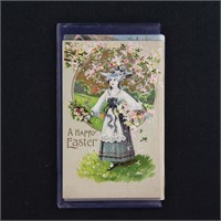 US Stamps 4 Early 20th Century Easter Postcards