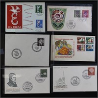 Germany Stamps 10 First Day Covers 1050s-70s