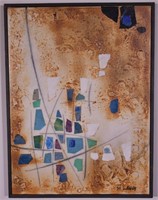 Si Lewen Mixed Media Abstract Painting