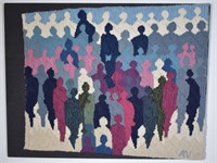 Aase Vaslow Original Textile Art Tapestry Panel