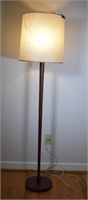 Mid-Century Modern Teak Floor Lamp w/ Orig. Shade