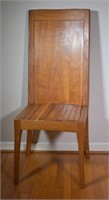 Artisan Made Oak Oversized High-back Chair