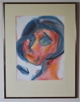 1986 Theron Caldwell Ris Watercolor  "Dreamer"