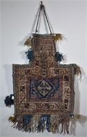 Antique Persian Carpet Woven Saddle Bag