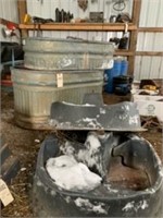 Galvanized Livestock Water Tanks & Mineral Feeders