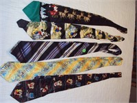 Lot of 5 Men's Ties - Mickey Mouse, Taz & More