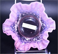 Pink Opal Hobnail Bowl