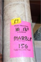 ROLL OF LINOLEUM - MARBLE 156 SQ FT 12X13