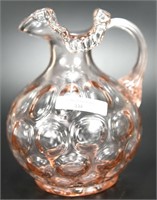 Pink Glass Water Pitcher