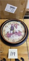 New Grape wine vineyard kitchen clock