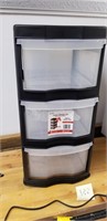 New 3 drawer filing tote on wheels