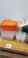 Lot of new food storage containers
