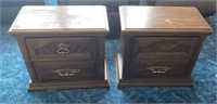 Two matching end tables