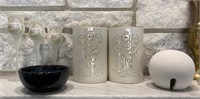 Candle holders, decor