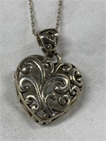 Sterling Silver Heart Necklace