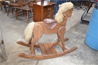 Heavy Wooden Rocking Horse