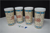 Four Collectible Pepsi Thermo-Serv Insulated Cups