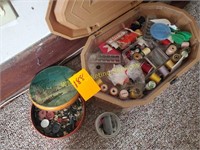 Sewing Basket and Buttons