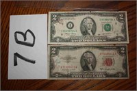 1953 2 Dollar Bill, 2003 2 Dollar Bill