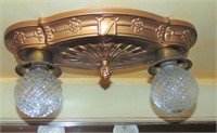 Gold Art Deco Ceiling Fixture